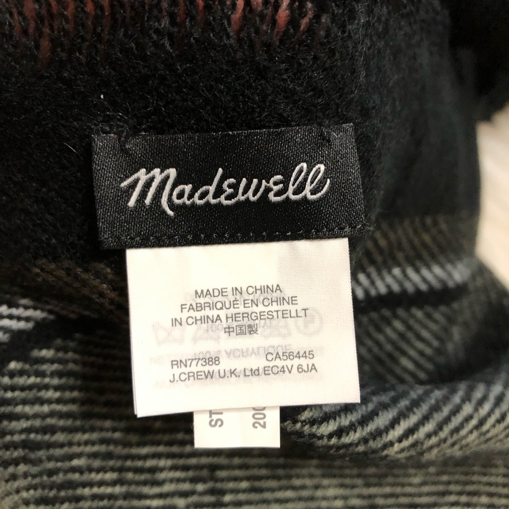 Madewell Clubhouse Striped Fringe Scarf in Grey - Picture 3 of 7